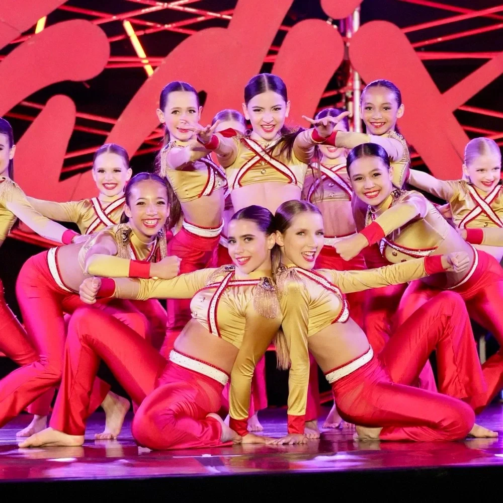 Custom Chelsea B Dance costume gold and red Size 10/12 Solider Theme Saints - Picture 5 of 12